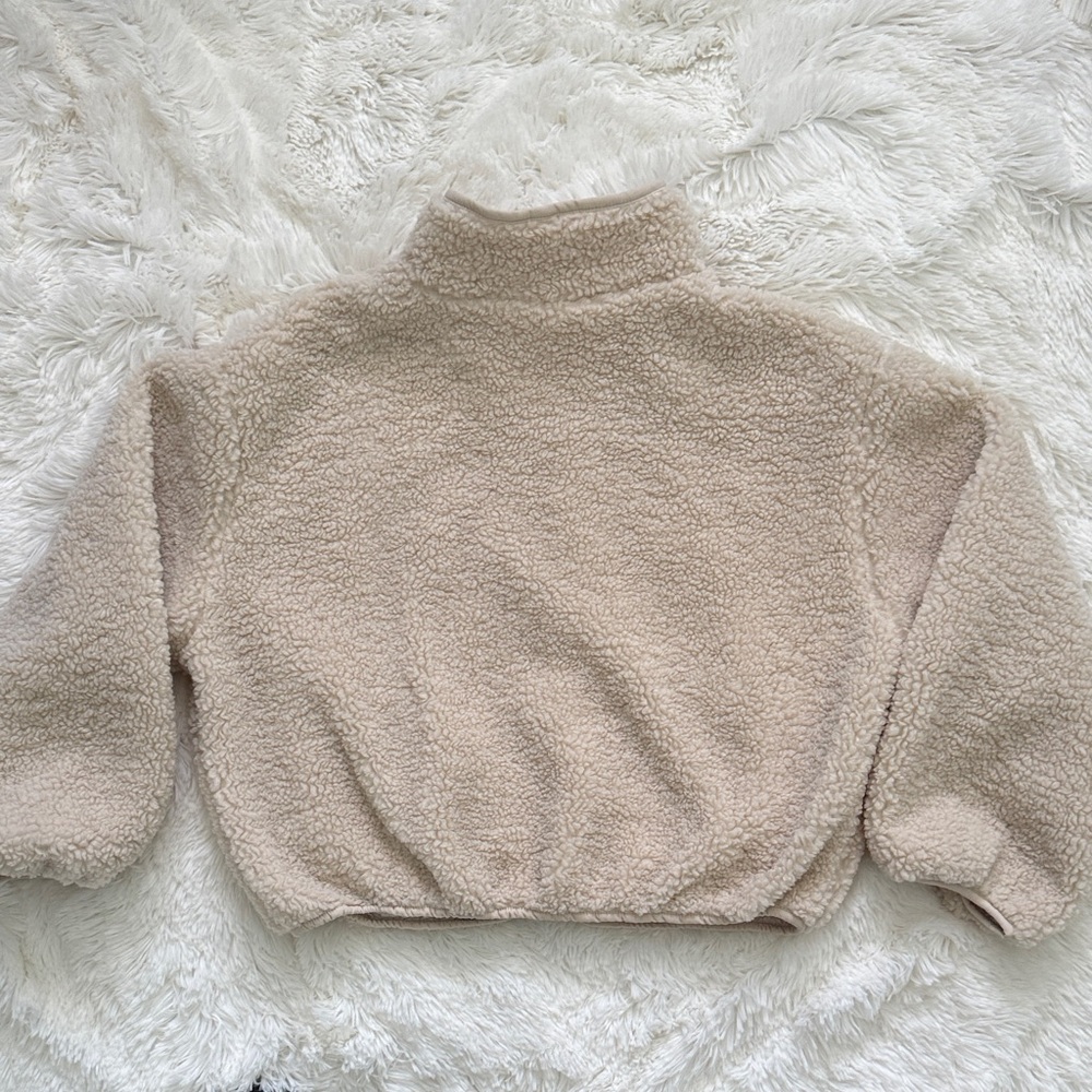 Warm Cream Sherpa Jacket - Picture 7 of 8